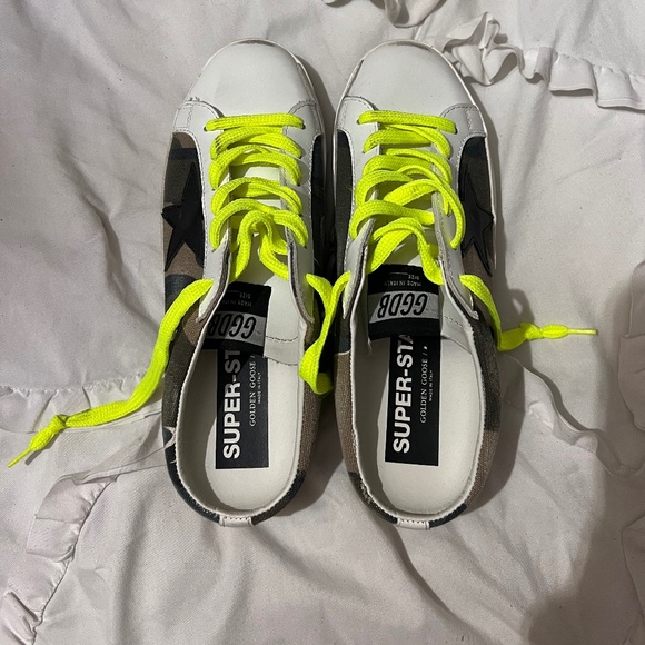 Golden Goose camo with neon laces - Picture 2 of 6